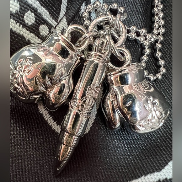 Vivienne Westwood necklace Bullet Boxing Glove Charm 19” chain length